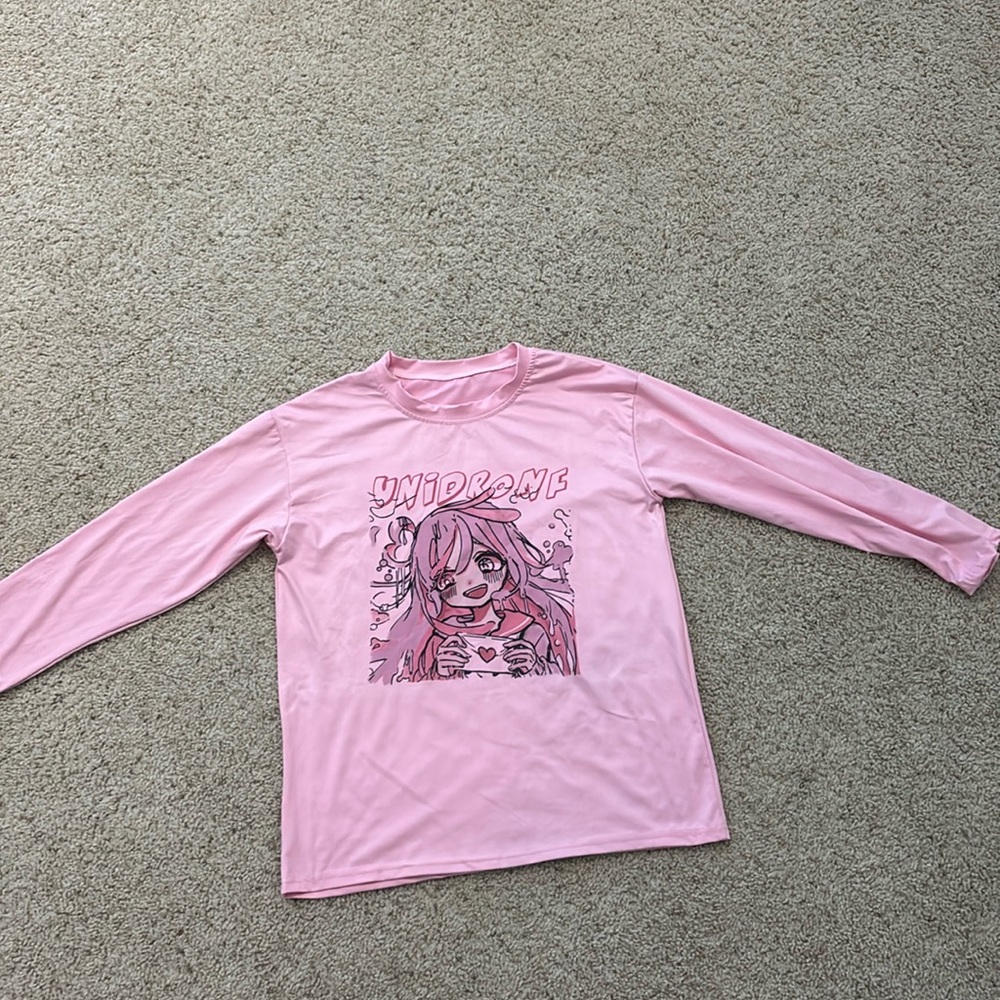 Unidrone, pink anime shirt